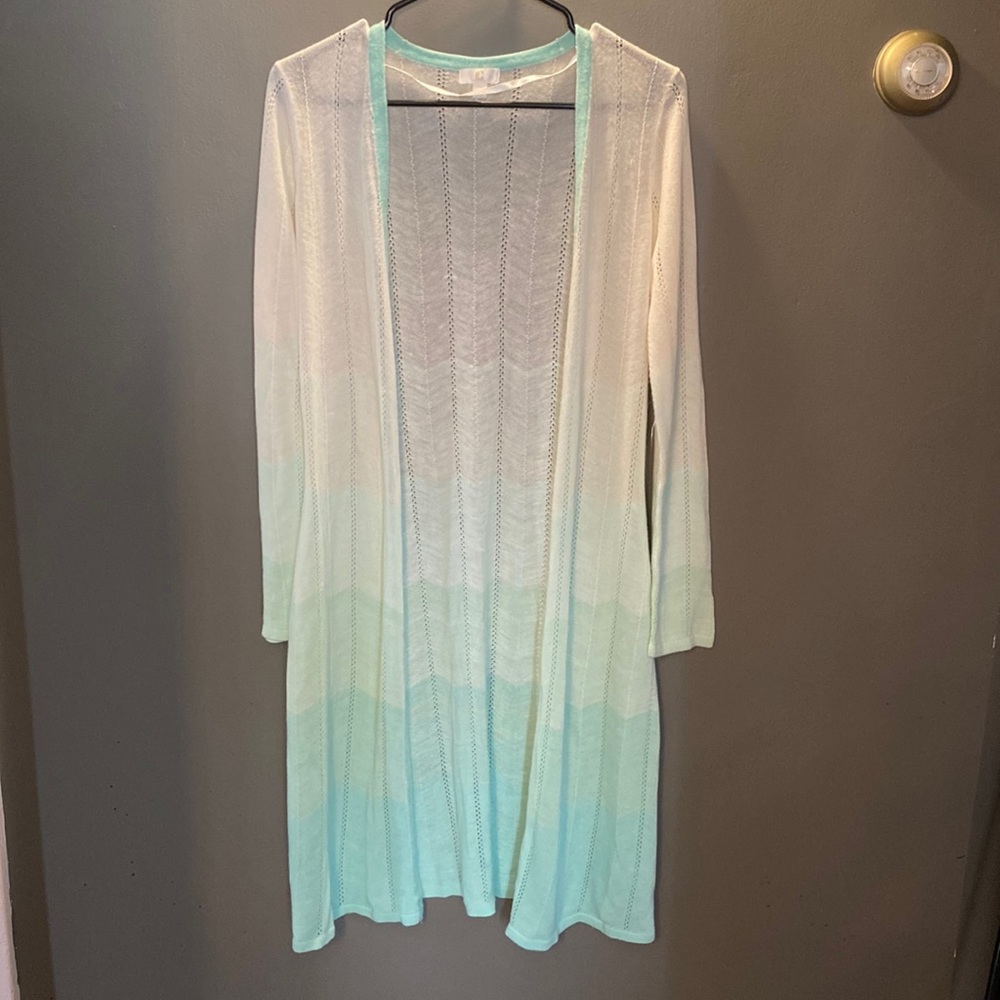 Charming Charlie Sweater- long sweater, open front